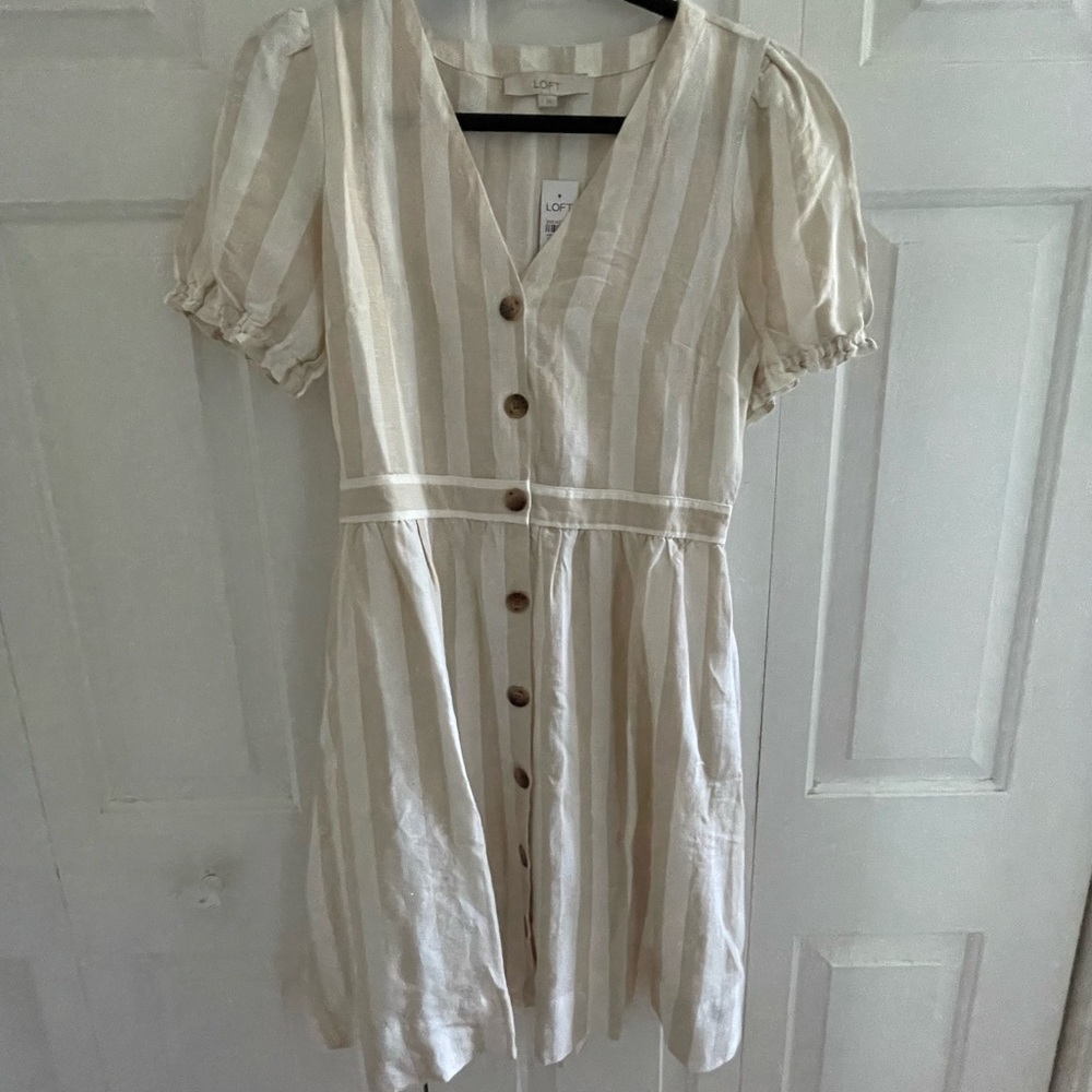 LOFT Button Up Dress